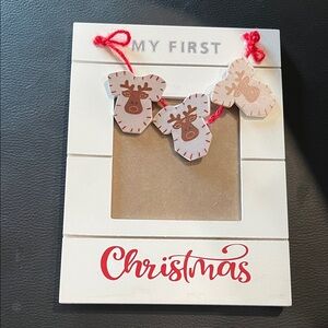 My First Christmas Photo Frame